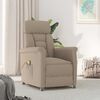 vidaXL Καρέκλα μασάζ με μαξιλάρι Taupe 70.5 x 96.5 x 95 cm ύφασμα