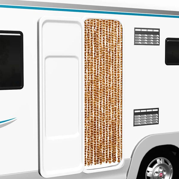 vidaXL Σήτα Εντόμων Ώχρα και Λευκό 56 x 200 εκ. από Σενίλ