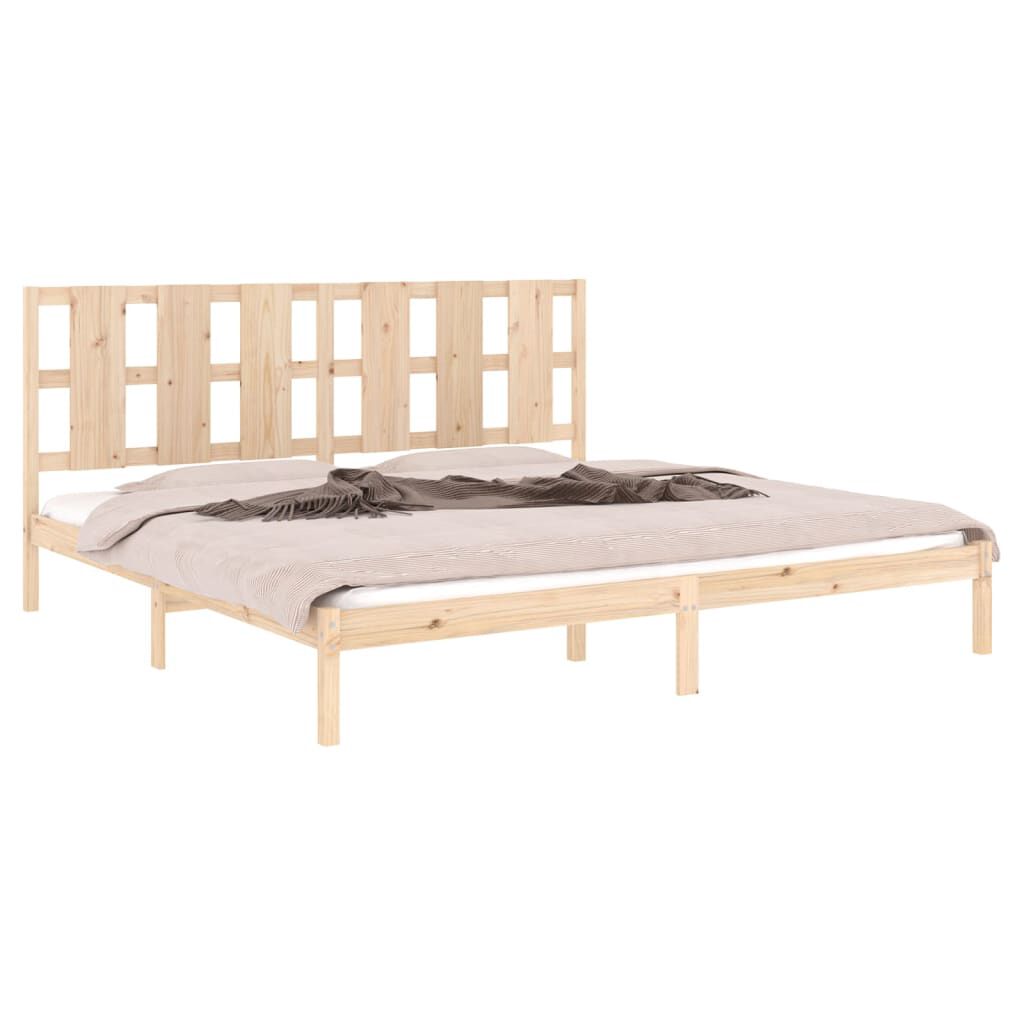 vidaXL Πλαίσιο Κρεβατιού 180 x 200 εκ. Μασίφ Ξύλο Super King Size