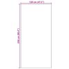 vidaXL Χαλάκι Εξώπορτας Κρέμα και Μαύρο 120 x 250 cm