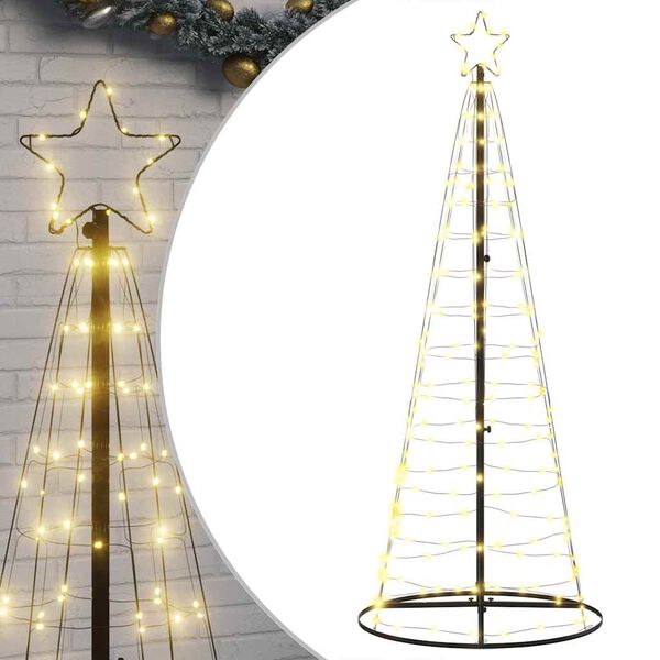 vidaXL Χριστουγεννιάτικο δέντρο LED 200 LED Θερμό Λευκό 182 εκ.