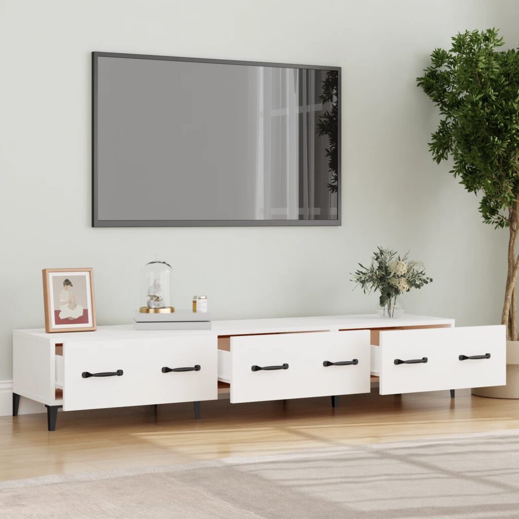 vidaXL Έπιπλο Τηλεόρασης Λευκό 150x34,5x30 εκ. από Επεξεργασμένο Ξύλο