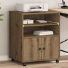 vidaXL Σταντ Εκτυπωτή artisan δρυς 60 x 48 x 74 εκ. Επεξεργασμένο ξύλο
