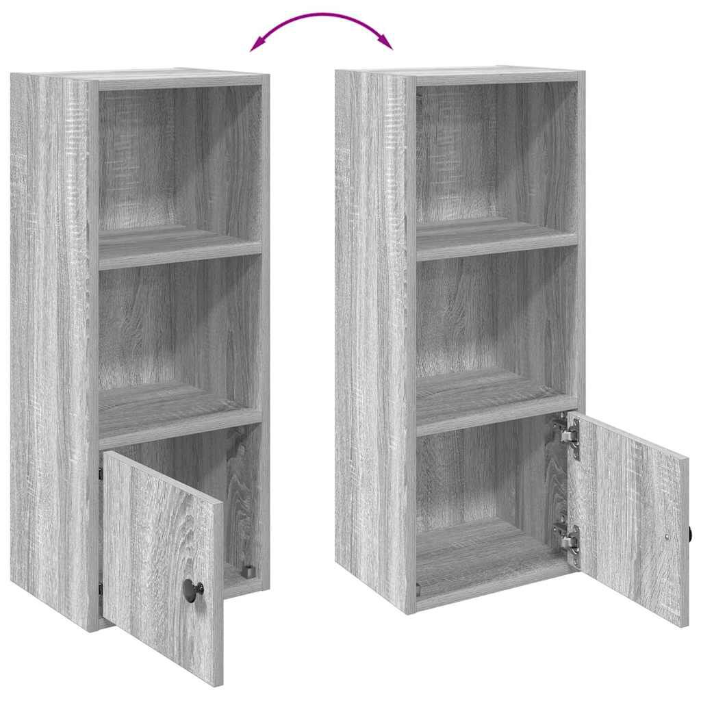 vidaXL Βιβλιοθήκη Γκρι Sonoma 31x24x77 εκ. από Επεξεργ. Ξύλο