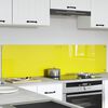 vidaXL Πίσω Πάνελ Κουζίνας 2 pcs Κίτρινο 80 x 40 cm σκληρυμένο γυαλί