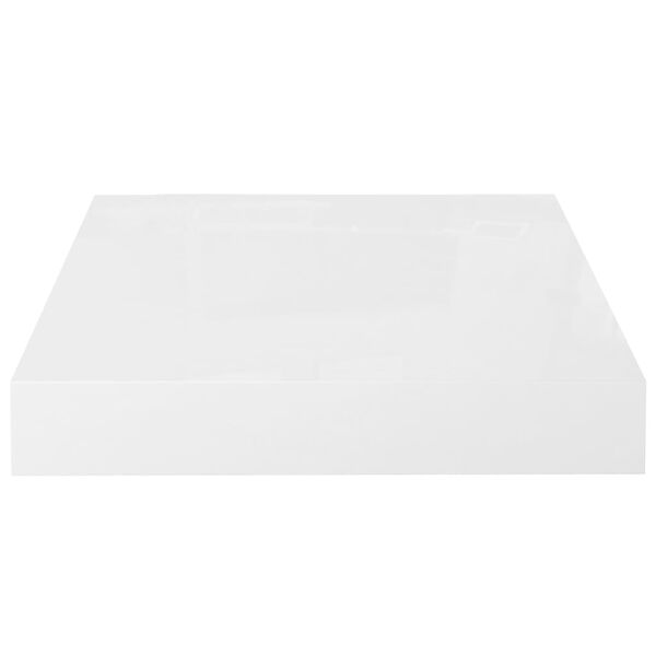 vidaXL Ράφι Τοίχου Γυαλιστερό Γκρι 23x23,5x3,8 εκ. MDF