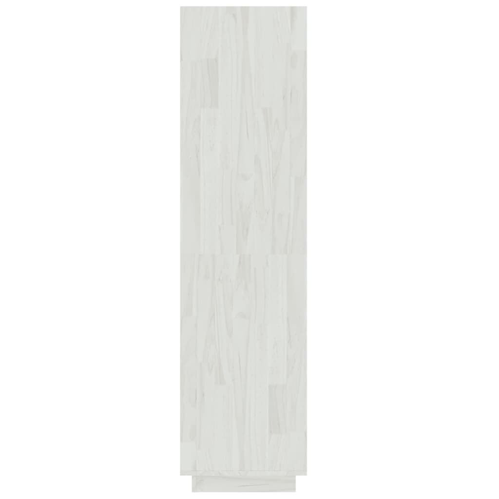 vidaXL Βιβλιοθήκη/Διαχωριστικό Χώρου Λευκό 60x35x135 εκ. Μασίφ Πεύκο