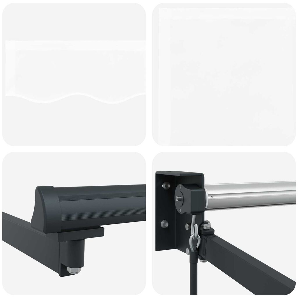 vidaXL Μηχανοκίνητη Ανασυρόμενη Τέντα Λευκή 450x300 εκ.
