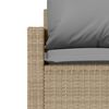 vidaXL Σετ Καναπέ Κήπου 4 τεμ. Μπεζ Συνθετικό Ρατάν με Μαξιλάρια