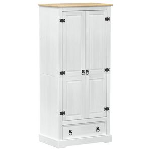 vidaXL &Nu;&tau;&omicron;&upsilon;&lambda;ά&pi;&epsilon;&sigmaf; &mu;&epsilon; &rho;ά&phi;&iota; &Lambda;&epsilon;&upsilon;&kappa;ό 76 x 50 x 170 &epsilon;&kappa;. &Sigma;&tau;&epsilon;&rho;&epsilon;ά &xi;&upsilon;&lambda;&epsilon;ί&alpha; &pi;&epsilon;ύ&kappa;&omicron;&upsilon;