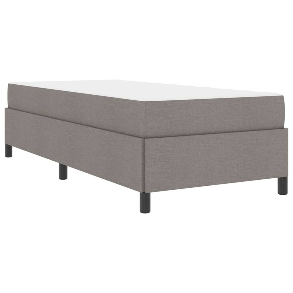 vidaXL Κρεβάτι με ελατήρια Κρέμα και Μαύρο 90 x 200 cm