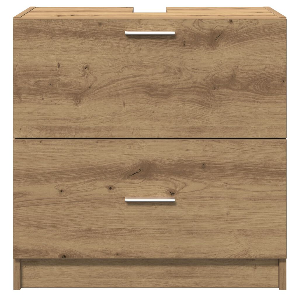 vidaXL Ντουλάπα Νιπτήρα Ξύλο Τέχνης 59x37x59 cm Επεξεργασμένο Ξύλο