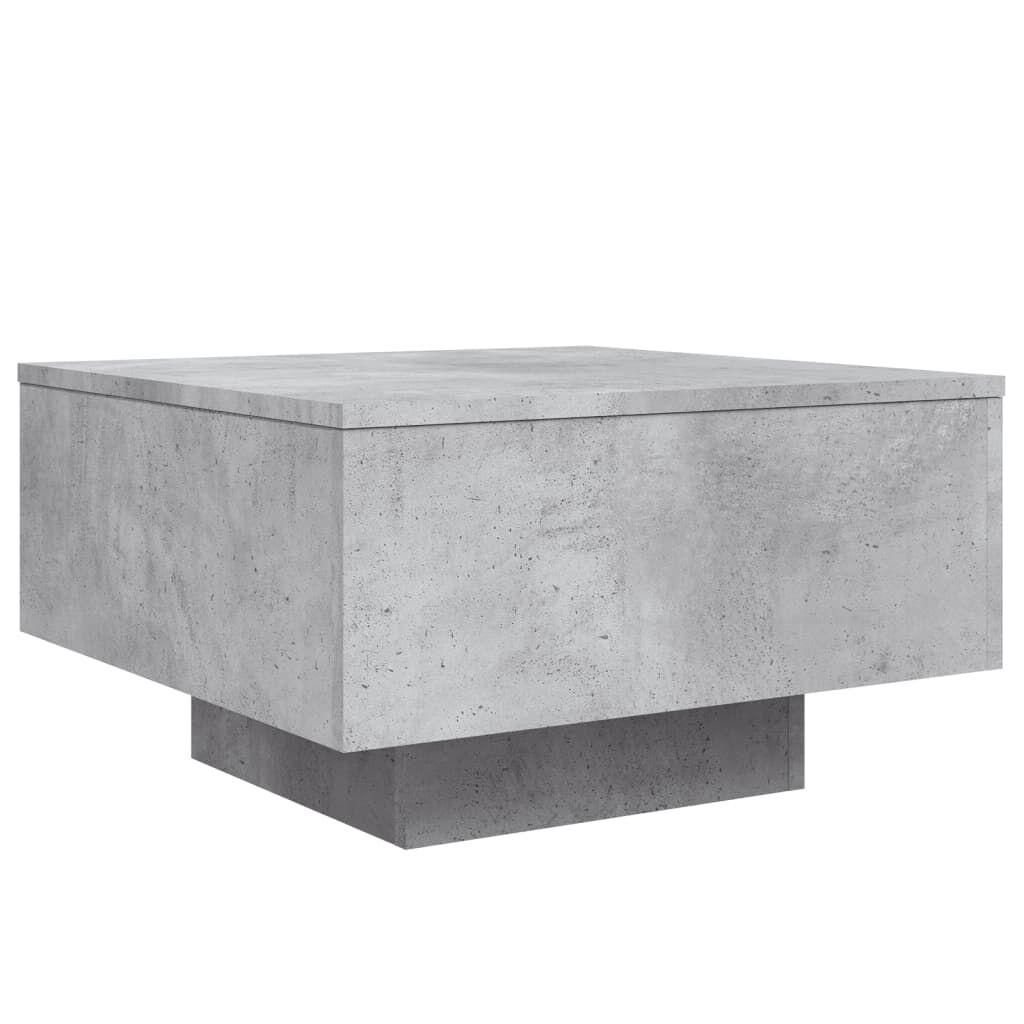 vidaXL Τραπεζάκι Σαλονιού Γκρι Σκυροδ. 55 x 55 x 31 εκ. Επεξεργ. Ξύλο