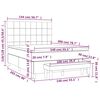 vidaXL &Kappa;&rho;&epsilon;&beta;ά&tau;&iota; Boxspring &mu;&epsilon; &Sigma;&tau;&rho;ώ&mu;&alpha; &Mu;&pi;&lambda;&epsilon; 140x200 &epsilon;&kappa;. &Upsilon;&phi;&alpha;&sigma;&mu;ά&tau;&iota;&nu;&omicron;