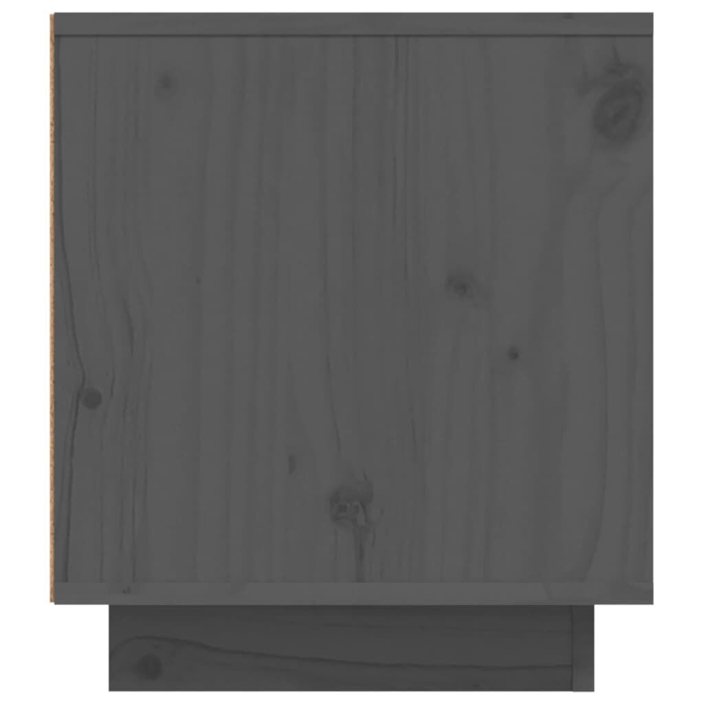 vidaXL Έπιπλο Τηλεόρασης Γκρι 110x35x40,5 εκ. από Μασίφ Ξύλο Πεύκου