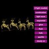 vidaXL LED Ρούντερ με 80 LED 4 pcs Χρυσό PET