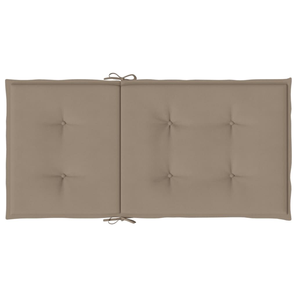 vidaXL Μαξιλάρια Καρέκλας Κήπου Πλάτη 6τεμ Taupe 100x50x3εκ Oxford Ύφ.