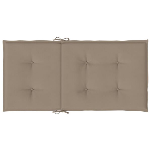 vidaXL Μαξιλάρια Καρέκλας Κήπου Πλάτη 6τεμ Taupe 100x50x3εκ Oxford Ύφ.