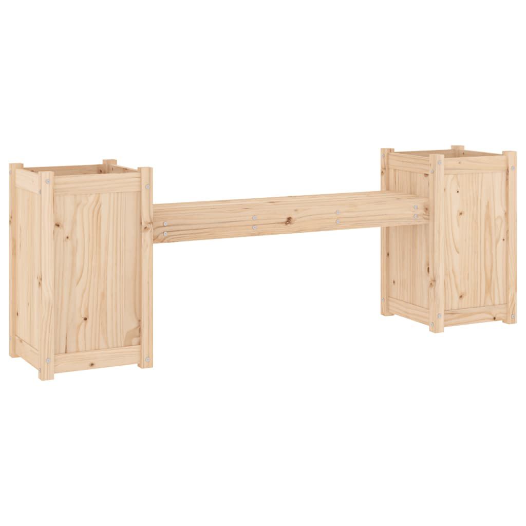 vidaXL Ζαρντινιέρα Παγκάκι 180 x 36 x 63 εκ. από Μασίφ Ξύλο Πεύκου