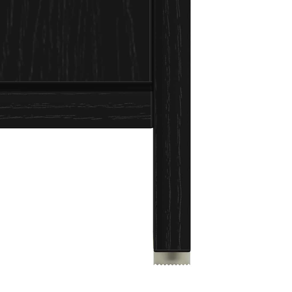 vidaXL Ντουλάπι μπάνιου Μαύρη βελανιδιά 60x33x60cm Κατασκευασμένο ξύλο