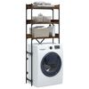 vidaXL Ραφιέρα Πλυντηρίου Καπνιστή Δρυς 67x25x163 εκ. Επεξεργ. Ξύλο