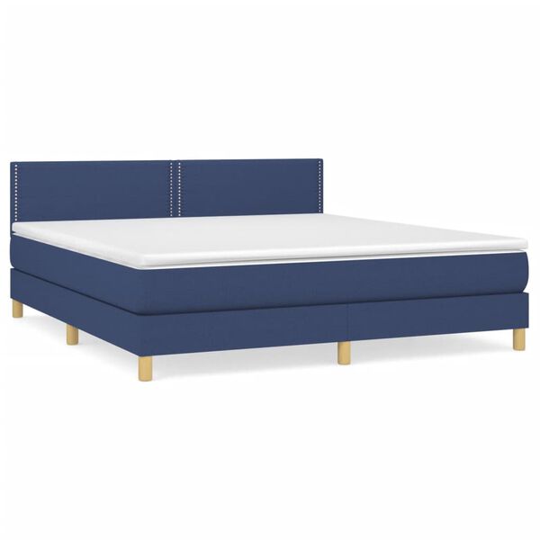 vidaXL &Kappa;&rho;&epsilon;&beta;ά&tau;&iota; Boxspring &mu;&epsilon; &Sigma;&tau;&rho;ώ&mu;&alpha; &Mu;&pi;&lambda;&epsilon; 180x200 &epsilon;&kappa;. &Upsilon;&phi;&alpha;&sigma;&mu;ά&tau;&iota;&nu;&omicron;