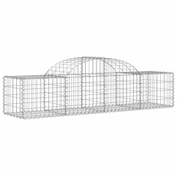 vidaXL Συρματοκιβώτια Τοξωτά 4 τεμ. 200x50x40/60 εκ. Γαλβαν. Ατσάλι