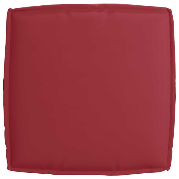 vidaXL Μαξιλάρι Παλέτας για Καθιστικό Μπορντό 60x60x12 εκ. Υφασμάτινο