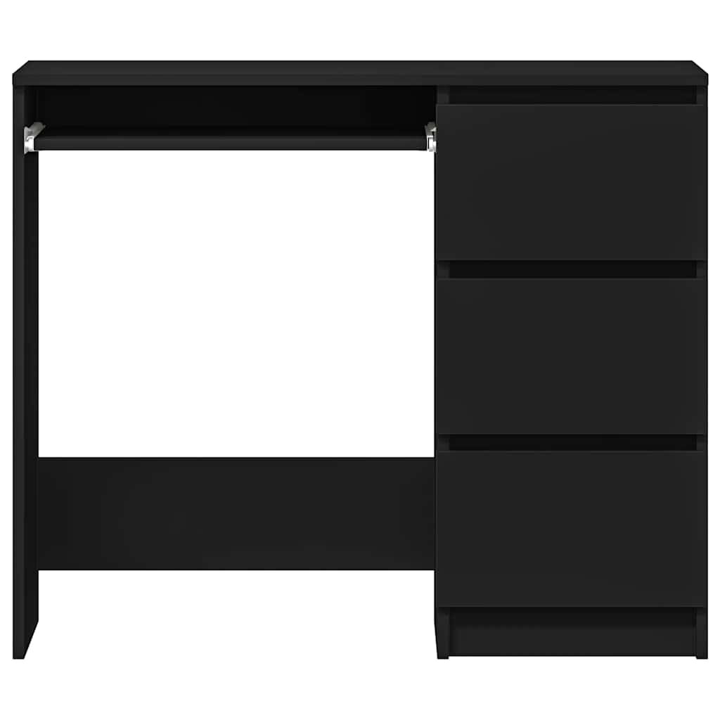 vidaXL Γραφείο Μαύρο 90 x 45 x 76 εκ. από Επεξ. Ξύλο