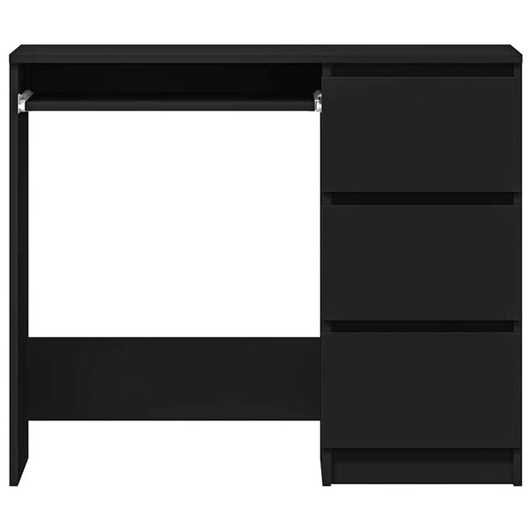 vidaXL Γραφείο Μαύρο 90 x 45 x 76 εκ. από Επεξ. Ξύλο