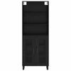 vidaXL Highboard &Mu;&alpha;ύ&rho;&eta; &Omicron;&xi;&upsilon;ά 69,5 x 34 x 180 &epsilon;&kappa;. &Epsilon;&pi;&epsilon;&xi;&epsilon;&rho;&gamma;&alpha;&sigma;&mu;έ&nu;&omicron; &xi;ύ&lambda;&omicron;