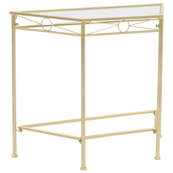 vidaXL Βοηθητικό Τραπέζι Vintage Στιλ Χρυσό 87 x 34 x 73 εκ. Μεταλλικό