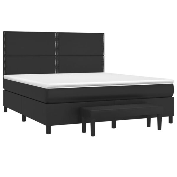 vidaXL &Kappa;&rho;&epsilon;&beta;ά&tau;&iota; Boxspring &mu;&epsilon; &Sigma;&tau;&rho;ώ&mu;&alpha; &Mu;&alpha;ύ&rho;&omicron; 160x200&epsilon;&kappa;.&alpha;&pi;ό &Sigma;&upsilon;&nu;&theta;&epsilon;&tau;&iota;&kappa;ό &Delta;έ&rho;&mu;&alpha;