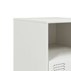 vidaXL Κομοδίνο Λευκό 34,5 x 39 x 44 εκ. από Χάλυβα