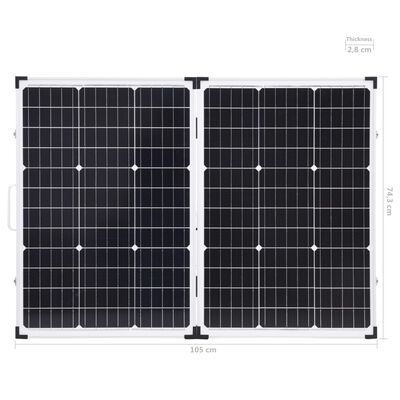 vidaXL Ηλιακή Βαλίτσα με Φωτοβολταϊκά Πάνελ 120 W 12 V