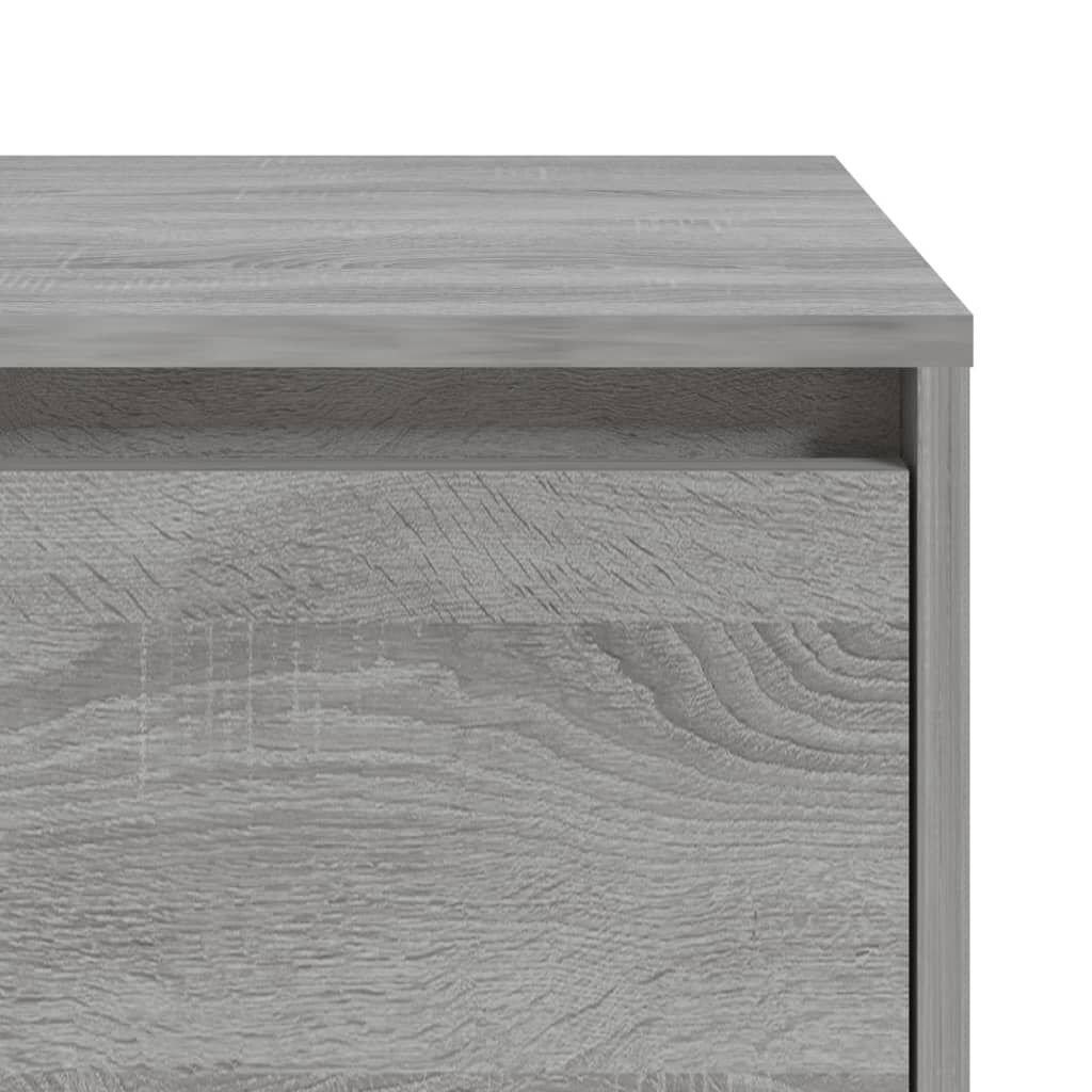 vidaXL Κομοδίνο Γκρι Sonoma 45x34x44,5 εκ. από Επεξεργασμένο Ξύλο