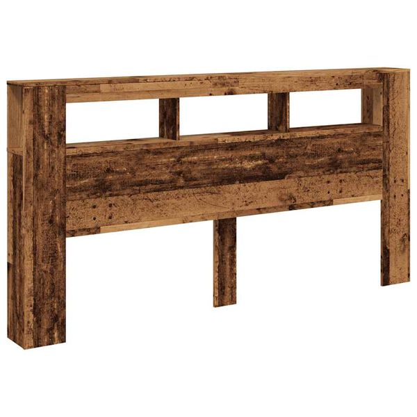 vidaXL LED &kappa;&epsilon;&phi;&alpha;&lambda;ά&rho;&iota; &Pi;&alpha;&lambda;&iota;ό &xi;ύ&lambda;&omicron; 200x18,5x103,5 cm &Kappa;&alpha;&tau;&alpha;&sigma;&kappa;&epsilon;&upsilon;&alpha;&sigma;&mu;έ&nu;&omicron; &xi;ύ&lambda;&omicron;