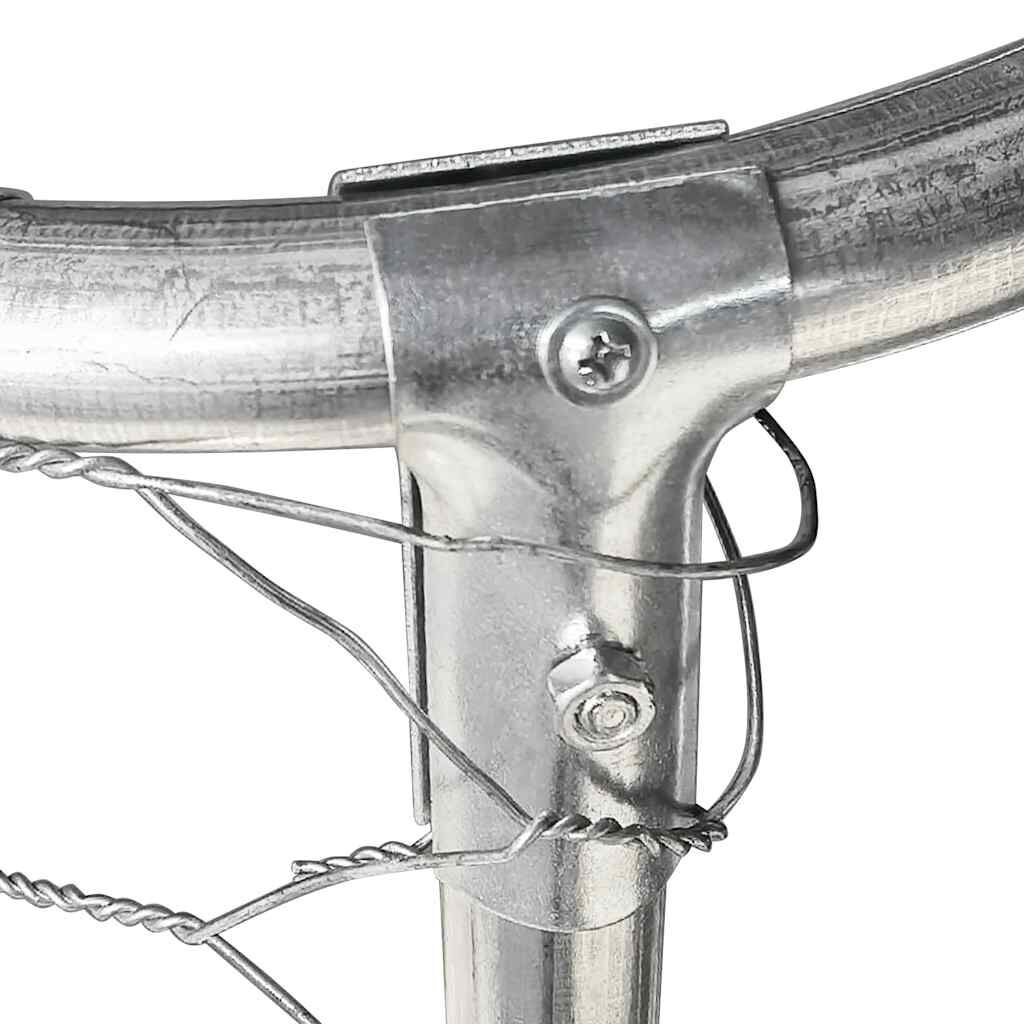 vidaXL Κλουβί Σκύλου Εξωτερικού Χώρου 400 x 200 x 150 εκ. με Στέγαστρο
