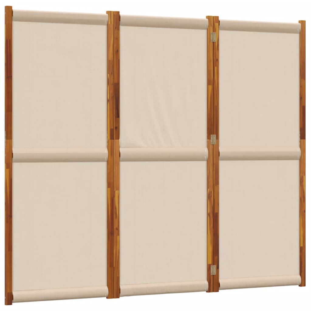 vidaXL Διαχωριστικό Δωματίου με 3 Πάνελ Taupe 210 x 180 εκ.