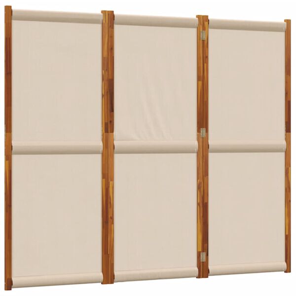 vidaXL Διαχωριστικό Δωματίου με 3 Πάνελ Taupe 210 x 180 εκ.