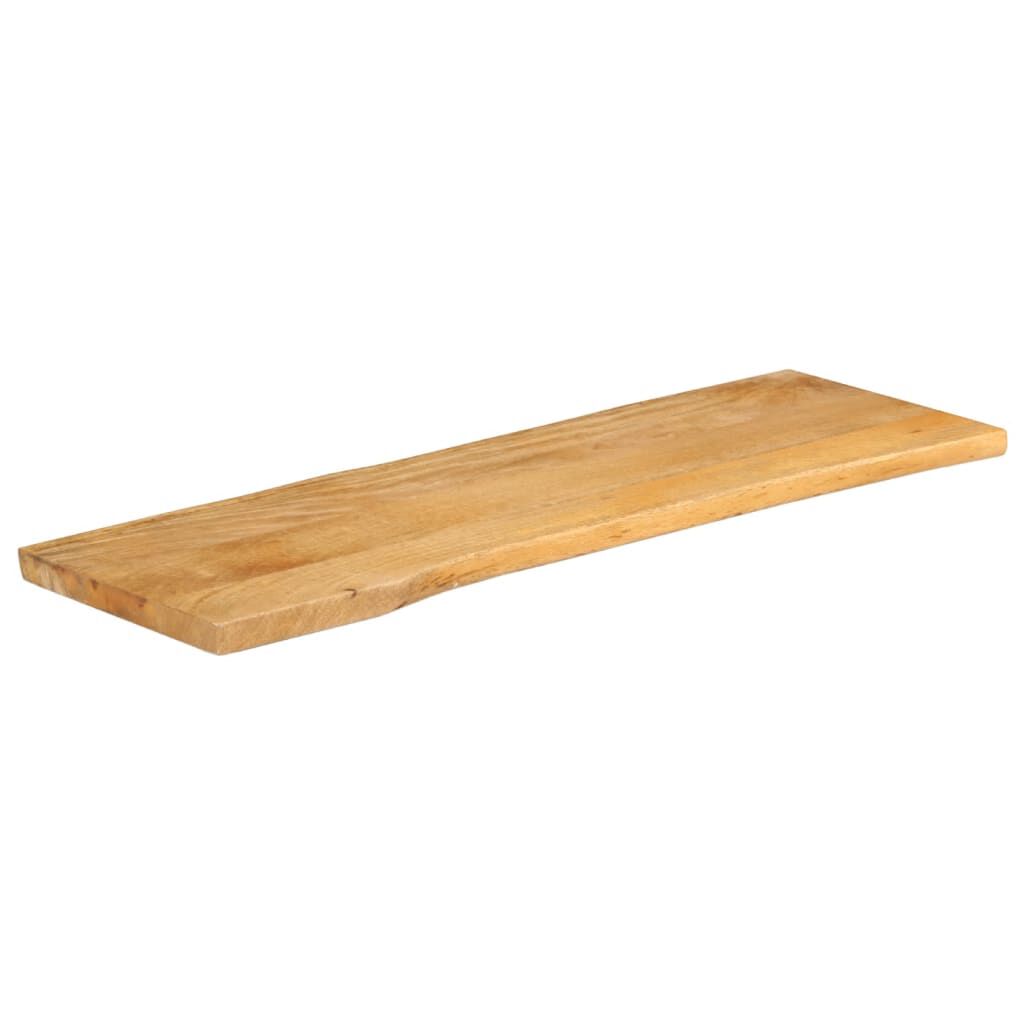 vidaXL Επιφάνεια Τραπεζιού 120x40x2,5 εκ. Live Edge Μασίφ Ξύλο Μάνγκο