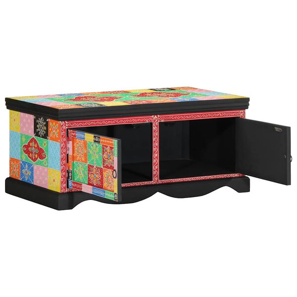 vidaXL Τραπεζάκι σαλονιού πολύχρωμο 90x50x40 cm μασίφ ξύλο Mango