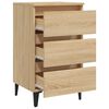 vidaXL Κομοδίνο Sonoma Δρυς 40 x 35 x 69 εκ. με Μεταλλικά Πόδια
