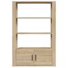 vidaXL Ντουλάπι Sonoma Δρυς 80x30x119,5 εκ. από Επεξεργασμένο Ξύλο