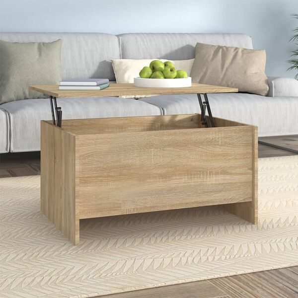 vidaXL Τραπεζάκι Σαλονιού Sonoma Δρυς 80x55,5x41,5 εκ. Επεξεργ. Ξύλο