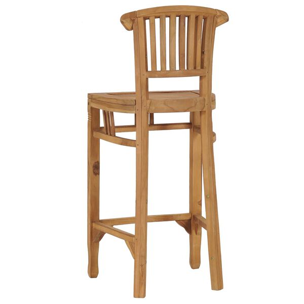 vidaXL Καρέκλα Μπαρ από Μασίφ Ξύλο Teak