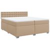 vidaXL &Kappa;&rho;&epsilon;&beta;ά&tau;&iota; Boxspring &mu;&epsilon; &Sigma;&tau;&rho;ώ&mu;&alpha; &Kappa;&alpha;&pi;&omicron;&upsilon;&tau;&sigma;ί&nu;&omicron; 200x200&epsilon;&kappa;.&alpha;&pi;ό &Sigma;&upsilon;&nu;&theta;.&Delta;έ&rho;&mu;&alpha;