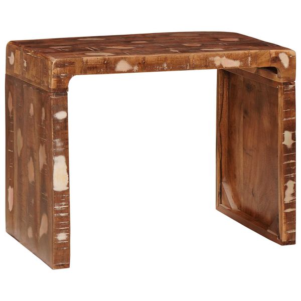 vidaXL End Table 60 x 35 x 46 εκ Στερεό ανακτημένο ξύλο