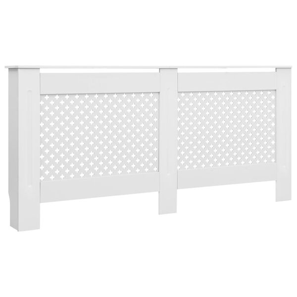 vidaXL Κάλυμμα Καλοριφέρ Λευκό 172 x 19 x 81,5 εκ. από MDF