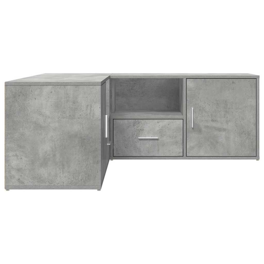 vidaXL Ντουλάπι Γωνιακό Γκρι Σκυροδέματος 200x40x45εκ. από Επεξ. Ξύλο